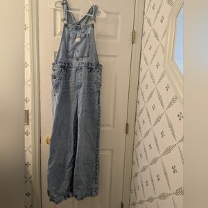 Light Wash Denim Overalls - Carly Jean Los Angeles Logan Overalls